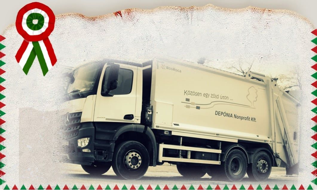 A megszokott rend szerint végzi a szemétszállítást március 15-én a Depónia